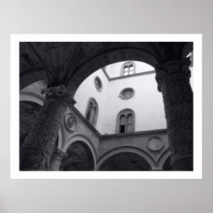 Palazzo Vecchio borggård Poster