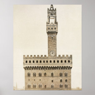 Palazzo Vecchio eller den Palazzo dellaen Poster