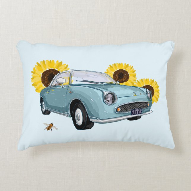 Pale Aqua Figaro accent pillow Prydnadskudde (Framsidan)