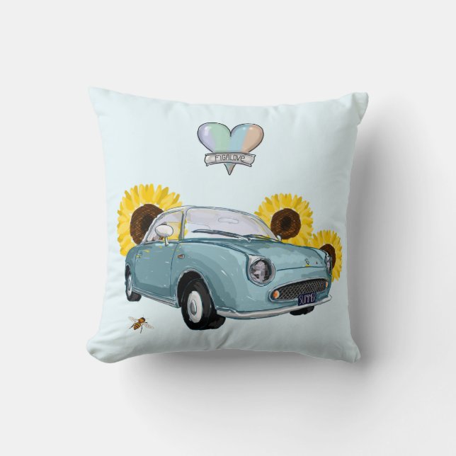 Pale Aqua Figaro pillow Kudde (Framsida)