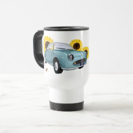 Pale Aqua Figaro travel mug - reisbeker Resemugg