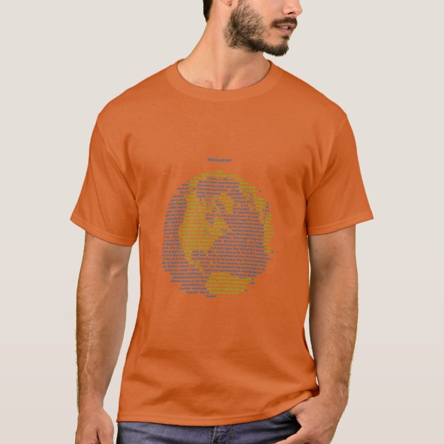 Pale Blue Dot-flickan T Shirt (Framsida)