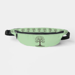 🌳 Pale Green Tree of Life Fanny Pack - Travel