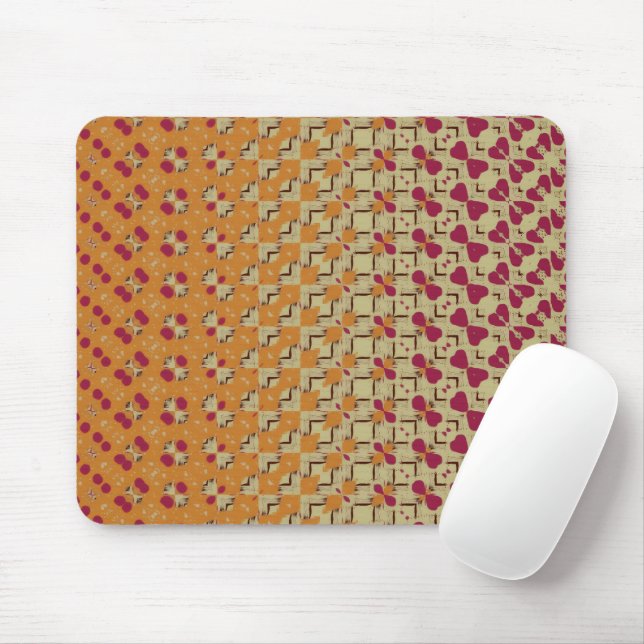 Pale Orange and Pink Mouse pad Musmatta (Med mus)