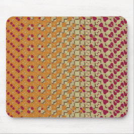 Pale Orange and Pink Mouse pad Musmatta