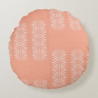 Pale Orange Round Pillow Rund Kudde