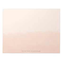 Pale Orange Watercolor Abstract Anteckningsblock