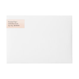 Pale Orange Watercolor Abstract Etikettband