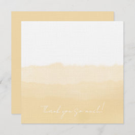Pale Peach Folded Thank You Card Tack Kort