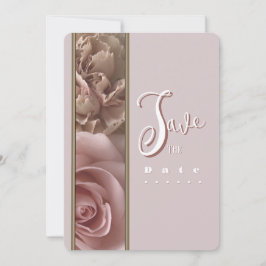 Pale Pink Save the Date Invitation Inbjudningar