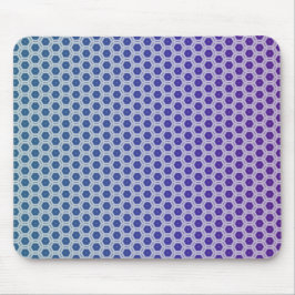 Pale Purple and Teal Hexagons Mouse Pad Musmatta