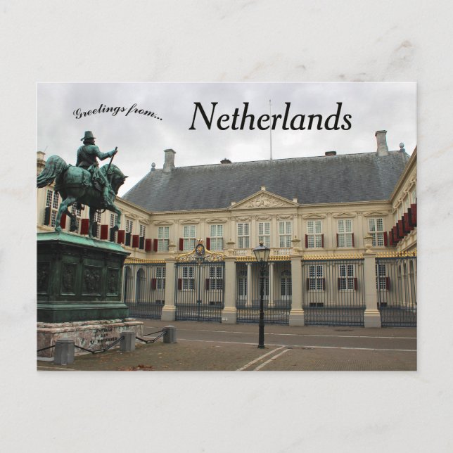 Paleis Noordeinde i Haag Nederländerna Vykort (Framsida)