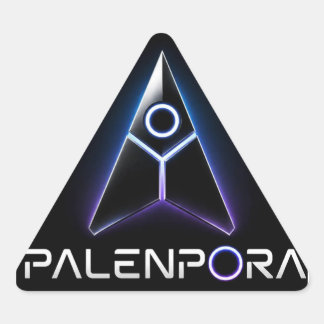 Palenpora-knappar Triangelformat Klistermärke