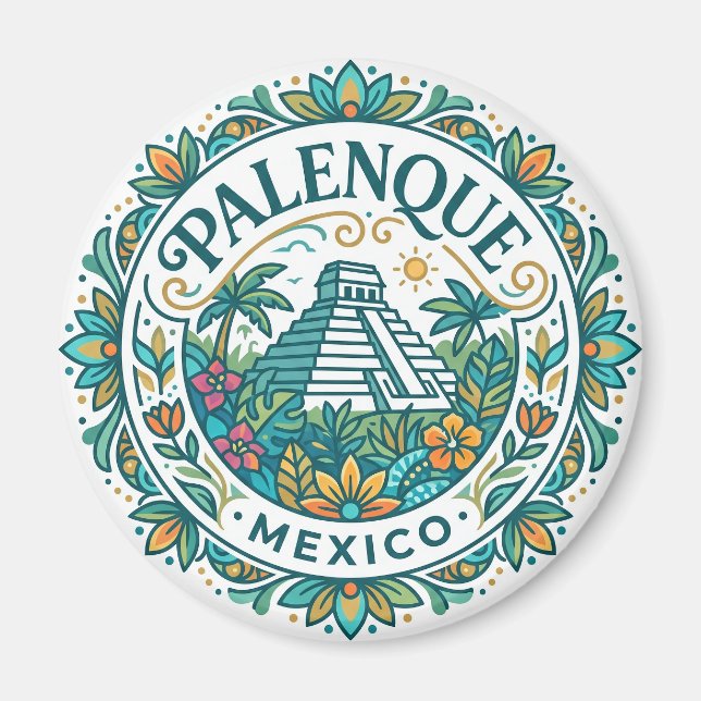 Palenque Mexiko Magnet (Framsidan)