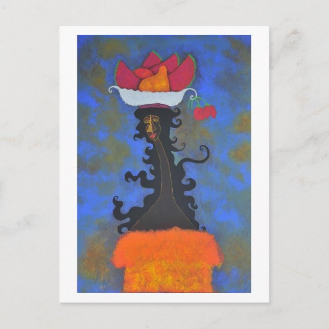 Palenquera y rosas vykort (Framsida)