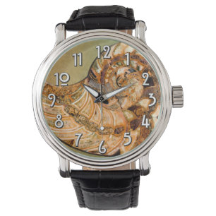’Paleo-chic’ Cleoniceras Cleon Ammonite Fossil Armbandsur