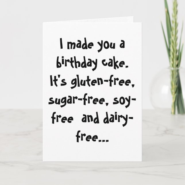 Paleo Funny Birthday Card Kort (Framsida)