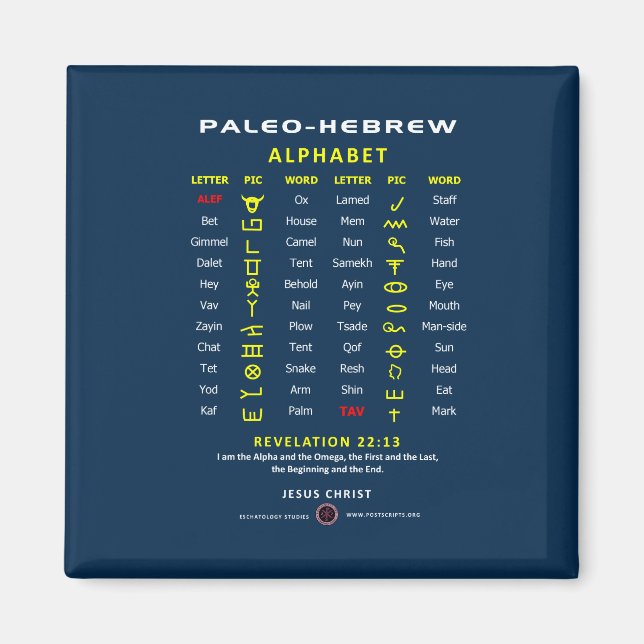 Paleo Hebrew Magnet (Framsidan)
