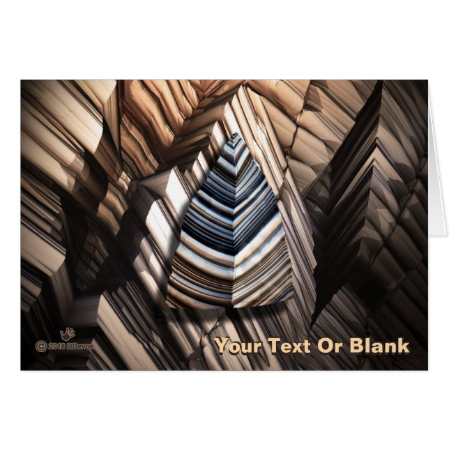 Paleolitisk teknik hälsningskort (Framsidan Horizontal)