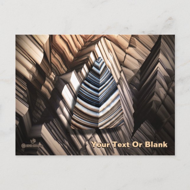 Paleolitisk teknik vykort (Framsida)