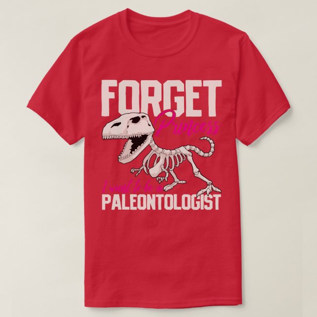 Paleontolog Dinosaur Skeleton T Shirt (Design framsida)