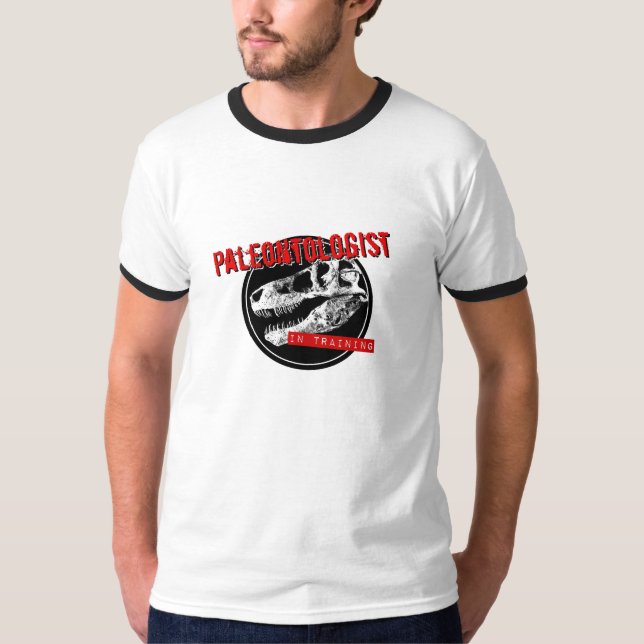 PALEONTOLOG i utbildning Tee (Framsida)