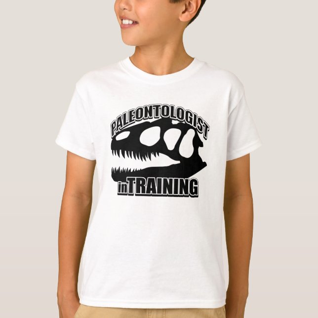 PALEONTOLOG i utbildning Tee (Framsida)