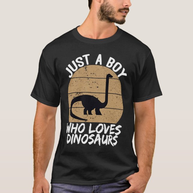 Paleontolog Kärlek Dinosaurs Schoolboys T Shirt (Framsida)