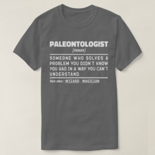 Paleontolog Noun Dinosaurs Älskare Coola Fossilist T Shirt