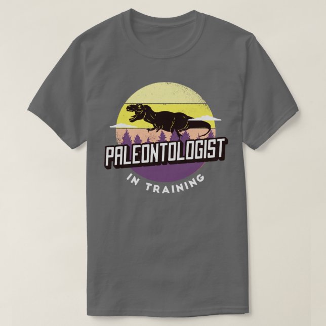 Paleontolog under utbildning t shirt (Design framsida)