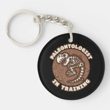 Paleontolog vid utbildning av dinosaur Fossil