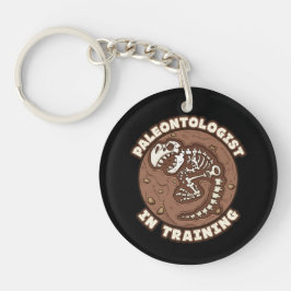 Paleontolog vid utbildning av dinosaur Fossil