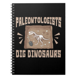 Paleontologer Gräver Dinosaurs Anteckningsbok