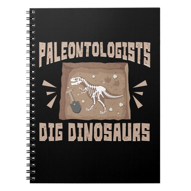 Paleontologer Gräver Dinosaurs Anteckningsbok (Framsidan)