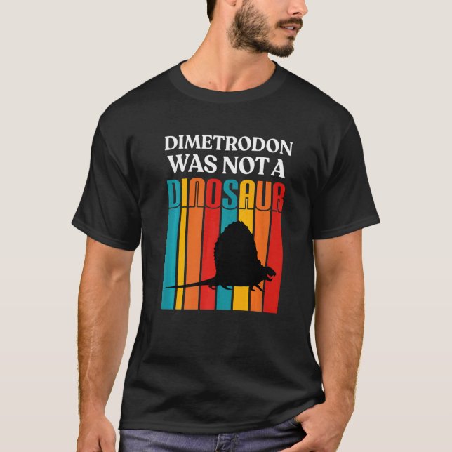 Paleontologi för Vuxnor Dinosaurs Dimetrodon Juras T Shirt (Framsida)