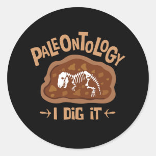 Paleontologi Jag Gräver det Dinosaur Bones Älskare Runt Klistermärke