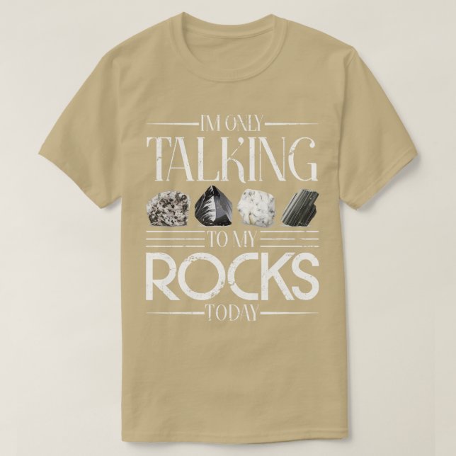 Paleontologi Retro Sten Funny Geology Quote Geolo T Shirt (Design framsida)