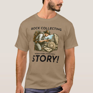 Paleontologist Ancient Fossils Rock Collecting boy T Shirt