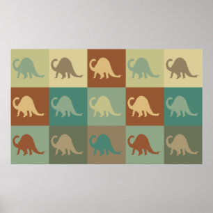 Paleontologypopkonst Poster