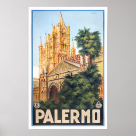 Palermo Italien vintage resor Poster