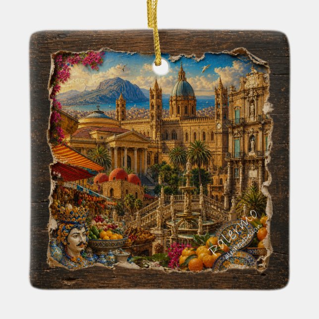 PALERMO,  JULGRANSPRYDNAD KERAMIK (Framsida)