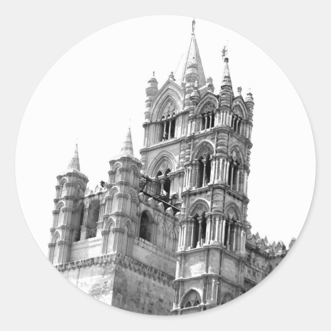 Palermo-katedraldekal Runt Klistermärke (Framsida)