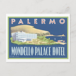 Palermo Mondello Palace Hotel Vykort