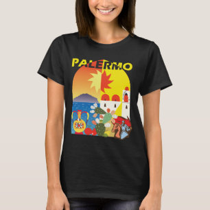 Palermo Sicilien Italien Retro Resa T-Shirt