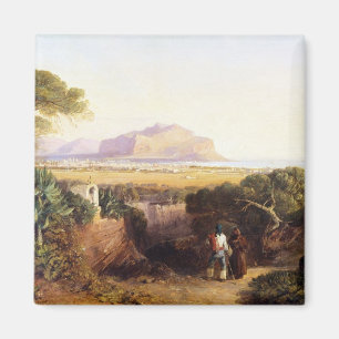 Palermo Sicily, 1847 (olja på kanfas) Magnet