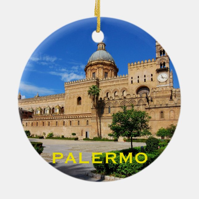 Palermo Sicily Bild jul Ornament (Baksidan)