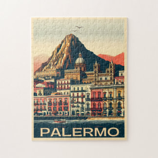 Palermo sicily italian vintage souvenir-gåvor pussel
