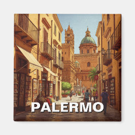 Palermo Sicily Italien Travel Magnet