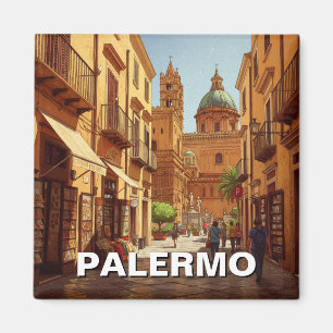 Palermo Sicily Italien Travel Magnet