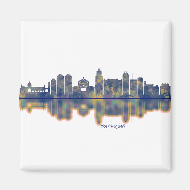 Palermo Skyline Magnet (Framsidan)